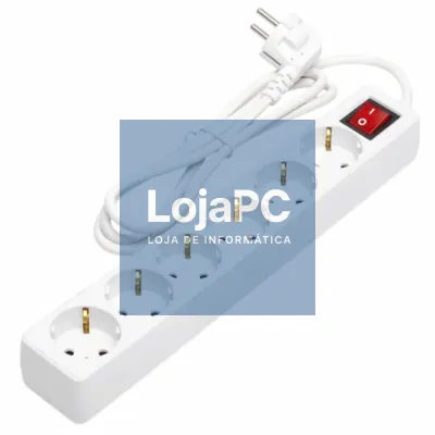 TOMADA ELÉTRICA C/ 6 SAÍDAS INTERRUPTOR 1.5M