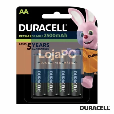 Pilha Ultra Recarregável AA 1.2v 2500mA 4x DURACELL