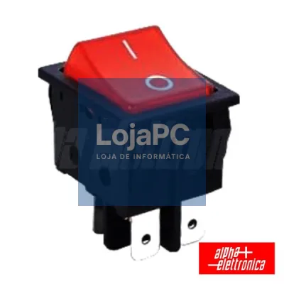 INTERRUPTOR BASCULANTE C/ LUZ 15A-250V DPST ON-OFF