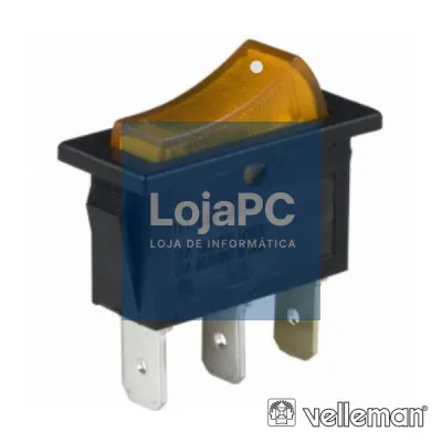INTERRUPTOR BASCULANTE C/ LUZ 10A-250V SPST ON-OFF VELLEMAN
