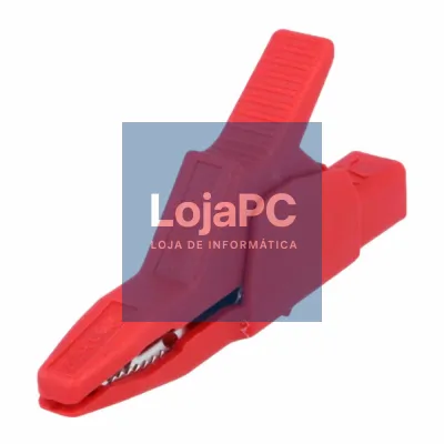 Pinça Crocodilo Vermelha 34A 30mm