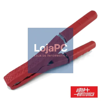 PINÇA CROCODILO ISOLADAS VERMELHA 120A
