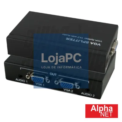 DISTRIBUIDOR AMPLIFICADO VGA 1 ENTRADAS 2 SAÍDAS