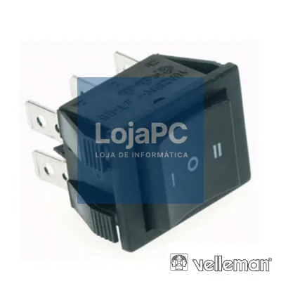 INTERRUPTOR BASCULANTE 10A-250V DPDT ON-OFF-ON VELLEMAN