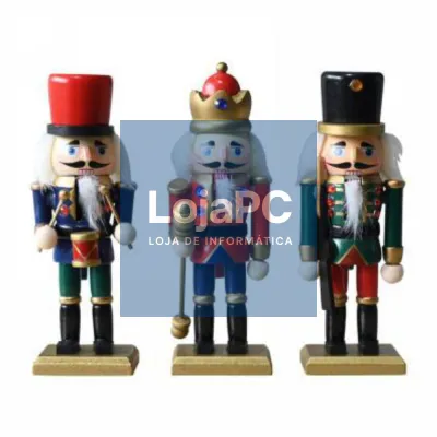 Conjunto de 3 Soldados Quebra-Nozes 15cm