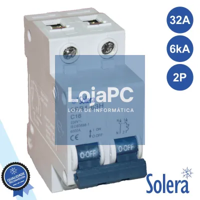 DISJUNTOR 2P 32A 6kA 240/415V SOLERA