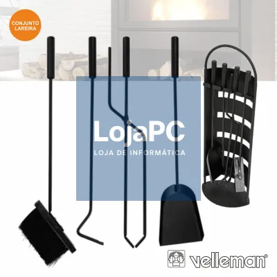 UTENSILIOS P/ LAREIRA 4 PEÇAS