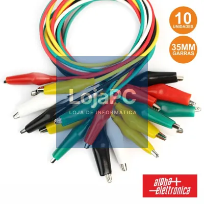 CONJUNTO 10 FIOS C/ GARRAS CROCODILO VÁRIAS CORES