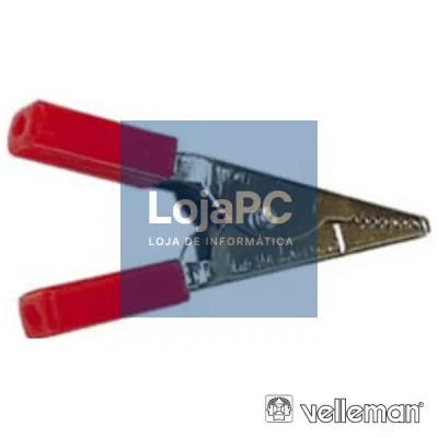 PINÇA CROCODILO 50MM VERMELHA VELLEMAN