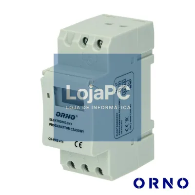 Temporizador Semanal Digital 16A 230V P/ Calha Din ORNO