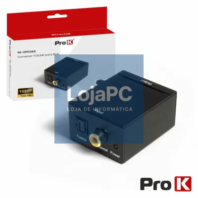 CONVERSOR AUDIO TOSLINK-RCA PROK