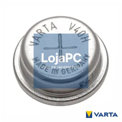 Pilha Botão Recarregável Ni-Mh V40H 1.2V 40mAh VARTA