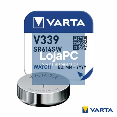 Pilha Óxido Prata Botão V339/SR614SW 1.55V VARTA