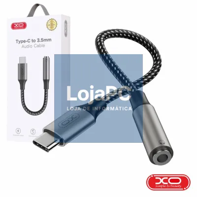 Adaptador USB-C Macho P/ Jack 3.5mm Fêmea XO