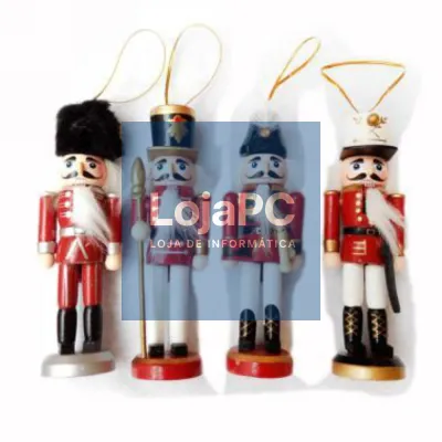 Conjunto de 4 Soldados Quebra-Nozes 13cm