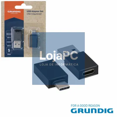Adaptador USB-A Macho / USB-C Fêmea 5Gbps GRUNDIG