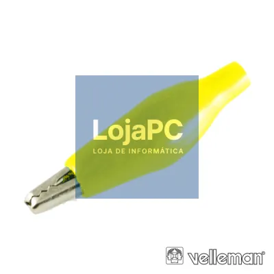 PINÇA CROCODILO 27MM ISOLADA AMARELA