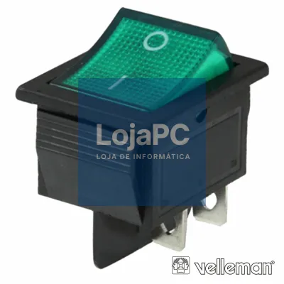 INTERRUPTOR BASCULANTE C/ LUZ 10A-250V DPST ON-OFF