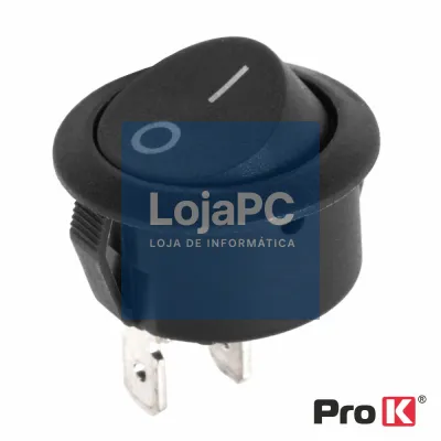 Interruptor Basculante 6A-250V On-Off Preto PROK