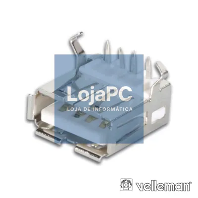 FICHA USB-A FÊMEA 90º SIMPLES P/ CI