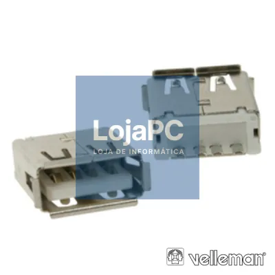 FICHA USB-A FÊMEA SIMPLES 180° P/ CI
