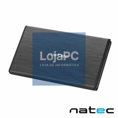 Caixa Alumínio P/ Discos Rígidos HDD 2.5" SATA II NATEC