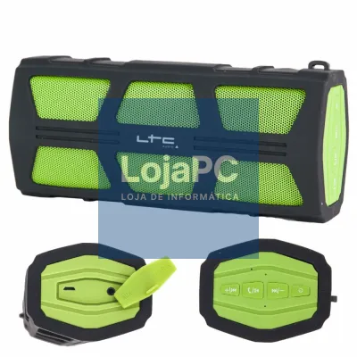 Coluna Bluetooth Portátil Preto/Verde