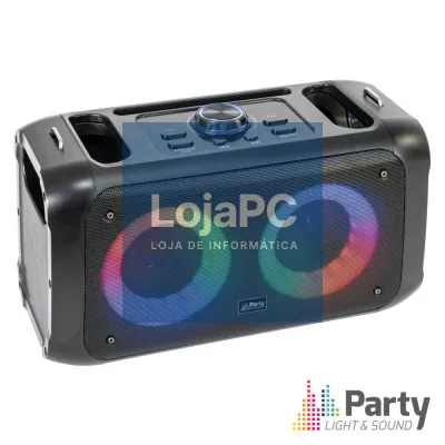 Sistema Som Portátil 100W 2x3"/8cm USB/BT/MicroSD LEDS PARTY