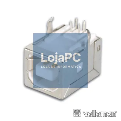 FICHA USB-B FÊMEA SIMPLES 90° P/ CI