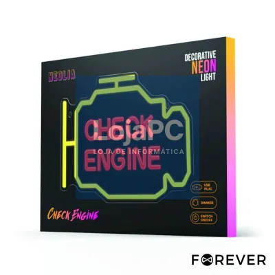 Luz LED Neon Em Forma de Luz De Motor "Check Engine"