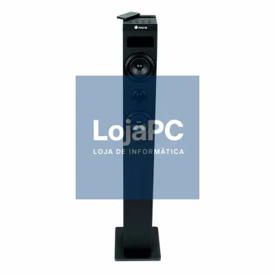 Coluna Bluetooth 80W USB/FM/AUX Em Madeira NGS