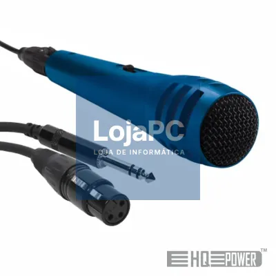 Microfone Dinâmico Unidirecional C/ Cabo 80-12khz HQPOWER