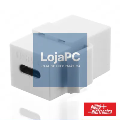 Ficha USB-C Fêmea Keystone ALPHA