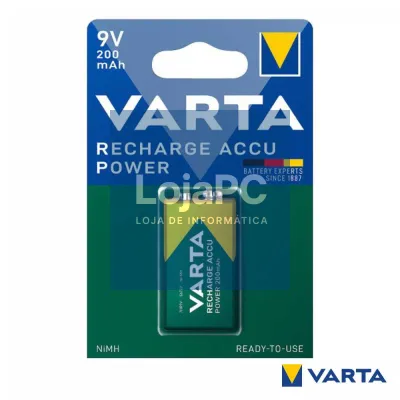 Bateria Ni-Mh 6HR61 9V 200mA VARTA