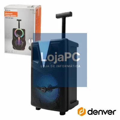 Coluna Amplificada 8" 120W USB/BT/SD/AUX RGB DENVER