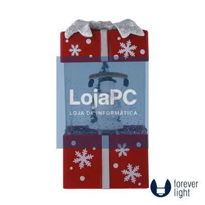 Globo De Neve LED C/ Formato de Presente FOREVER