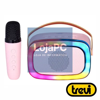 Coluna Bluetooth Portátil C/ Micro 10W AUX/USB/SD/BT TREVI