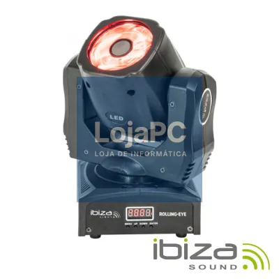 Moving Head 6x12W Wash Anel 6 LEDS DMX Mic IBIZA