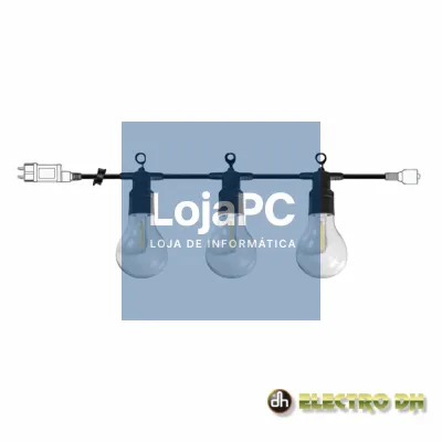 Grinalda 20 LEDs 3000K 9m IP44 EDH