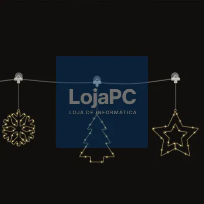 Figuras Natal Decorativas C/ Ventosa 65 LEDS 3000K A Pilhas