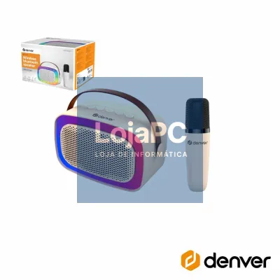 Coluna Bluetooth Portátil C/ Micro 100W AUX/USB/SD/BT DENVER