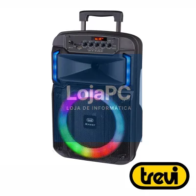 Coluna Amplificada 8" USB/BT/SD/AUX/FM RGB TWS TREVI
