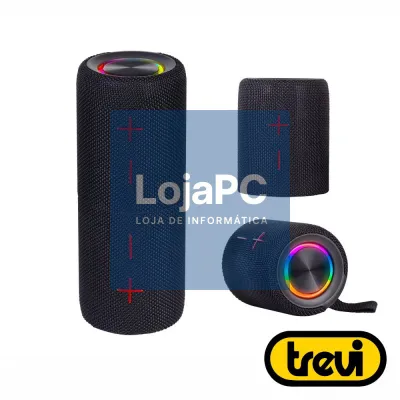 Coluna Bluetooth Portátil Dupla 2x10W USB/SD/AUX TWS TREVI