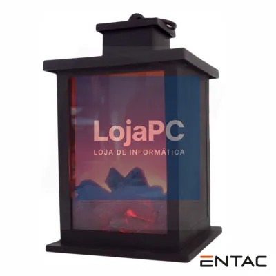 Lareira Decorativa LED a pilhas 17cm ENTAC