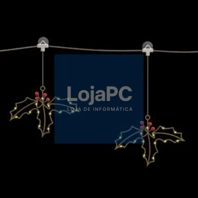 Luz Natal 3 Figuras C/ Ventosa 45 LED a pilhas 90x30cm