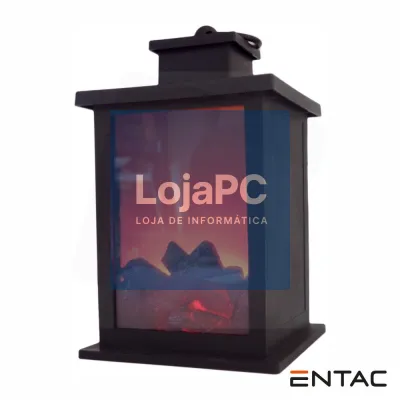 Lareira Decorativa LED a pilhas 28cm ENTAC