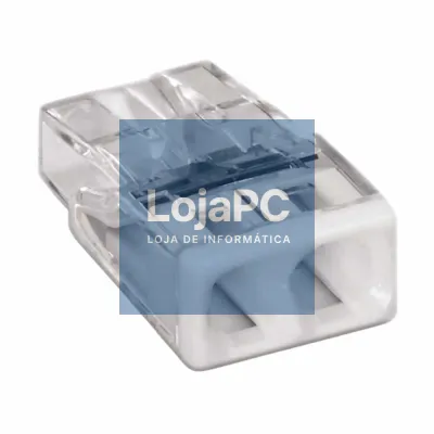 Ligador Rápido c/ Patilha 2 Condutores 0.5-2.5 mm² 100x WAGO