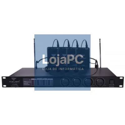 Central 4 Microfones S/ Fios Vhf