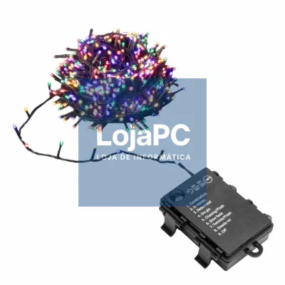 Luzes de Natal 300 LED RGBY 3xAA 15m IP44
