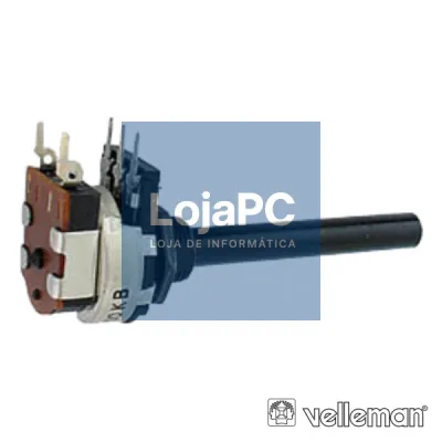 POTENCIÓMETRO LOGARÍTMICO 22K METALICO C/INTERRUPTOR